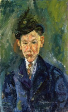 joven que llevaba un pequeño sombrero Chaim Soutine Expresionismo Pinturas al óleo